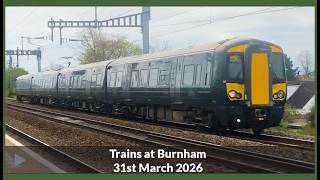 Trains At Burnham And Slough Tuesday Morning On The Gwml Gwr, Elizabeth Line And Freight 4K