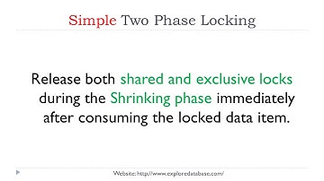 How does Two Phase locking protocol work - 10 minutes lecture in computer science