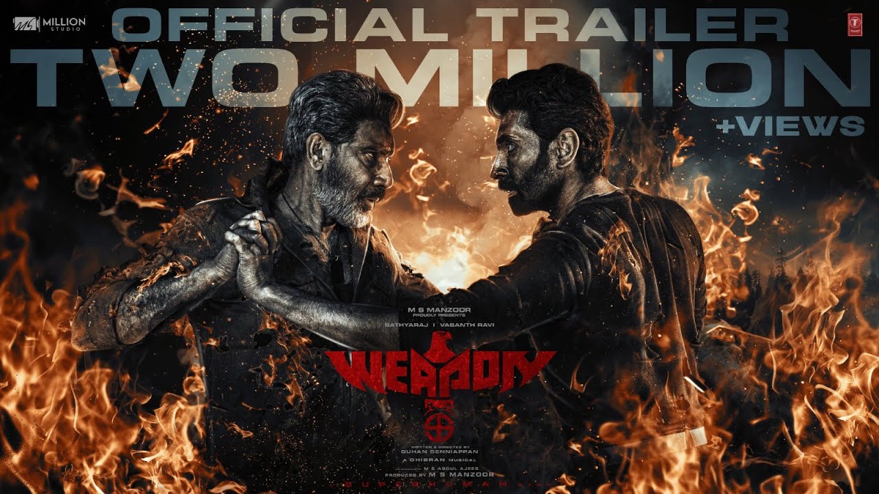 ⁣WEAPON Official Movie Trailer | Sathyaraj,Vasanth Ravi,Rajiv Menon | Ghibran | Manzoor MS | Guhan S