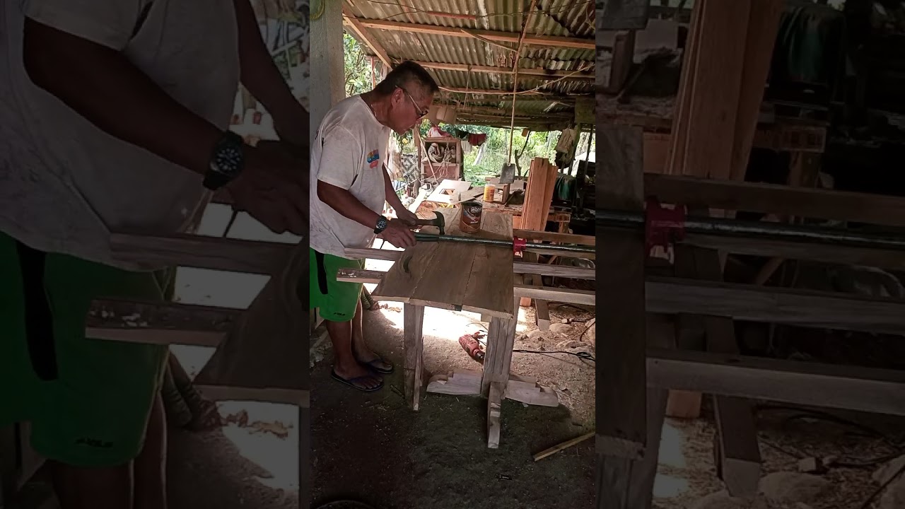 DIY start to asemmble the round table #woodworking