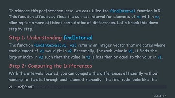 Optimize Your R Code with findInterval: Compare Values in Monotonic Increasing Vectors