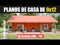 Planos de casa de campo 3 dormitorios 2 baños (DWG / PDF)