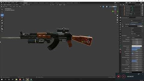 AK-47 3D model | Blender