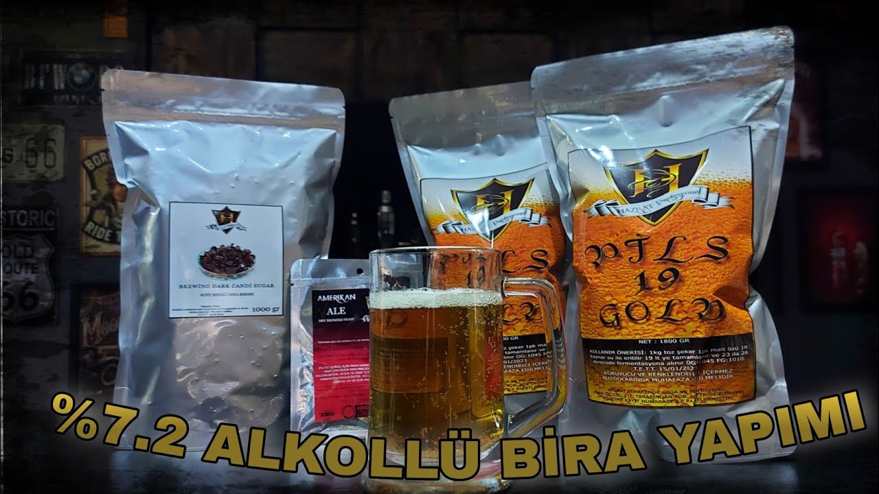 Evde Bira Yapımı Yüksek Alkollü %7,2