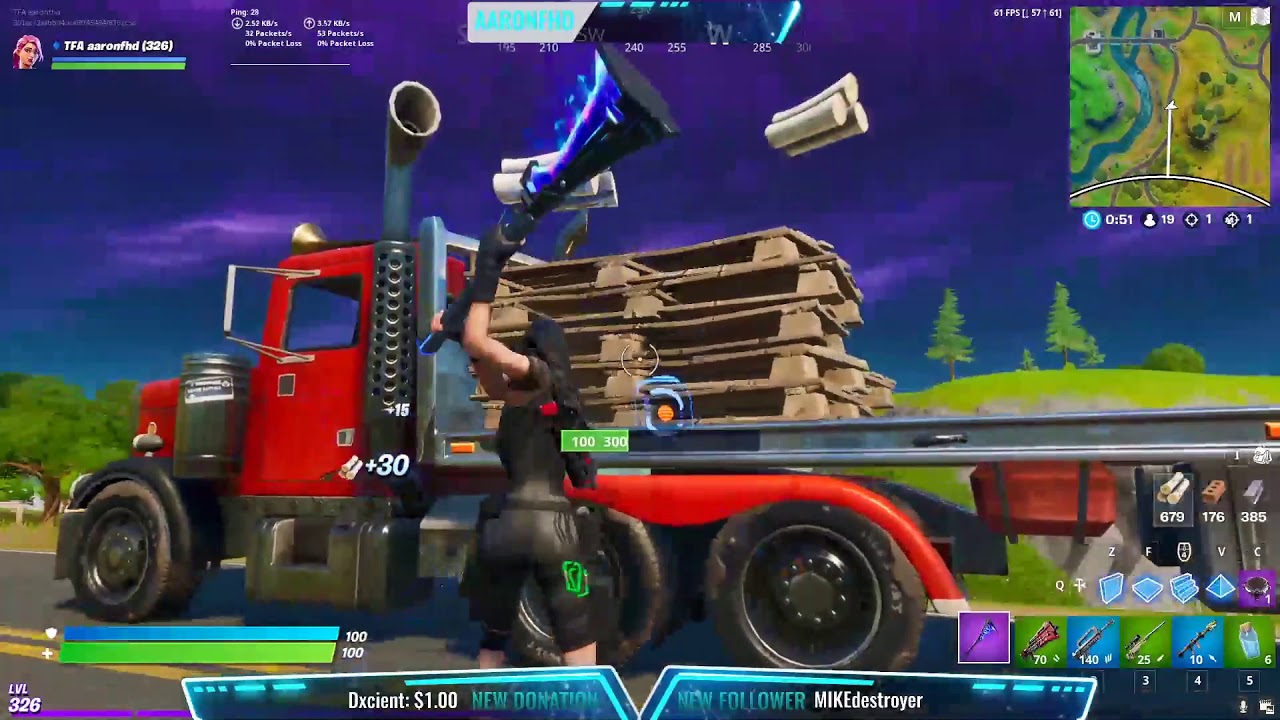 Fortnite cheesy Bush Camp win for the 200th Video - YouTube