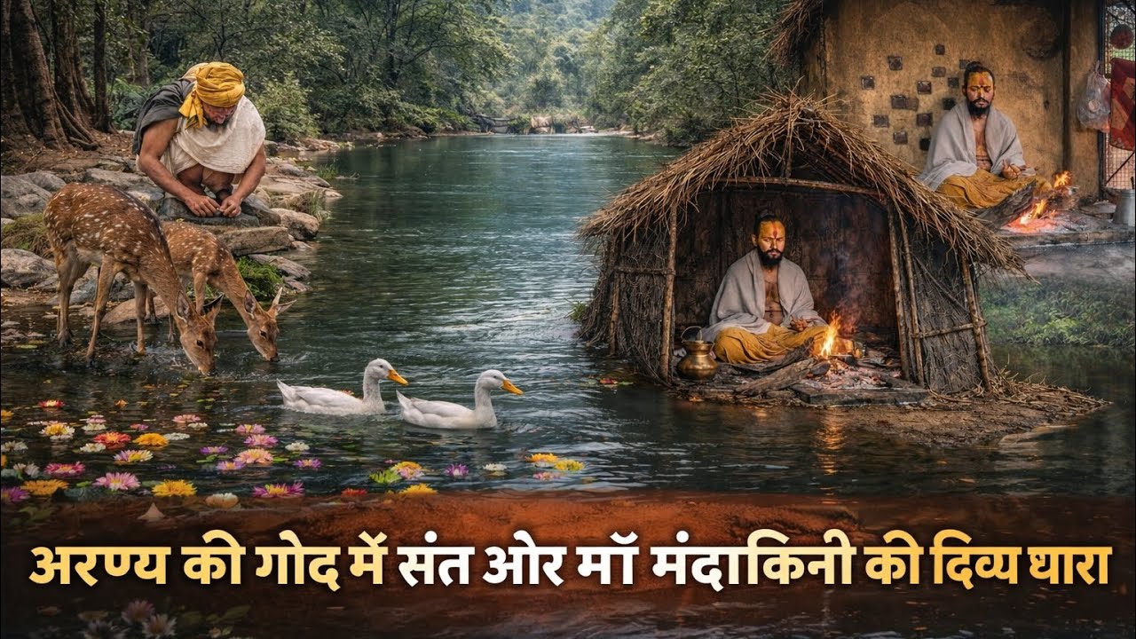 मां मंदाकिनी की पवित्र दिव्य धारा और बाल वैरागी तपस्वी संत..