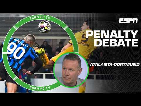 DANGEROUS PLAY 😧 Craig Burley on the Atalanta-Borussia Dortmund CONTROVERSIAL LATE PENALTY | ESPN FC