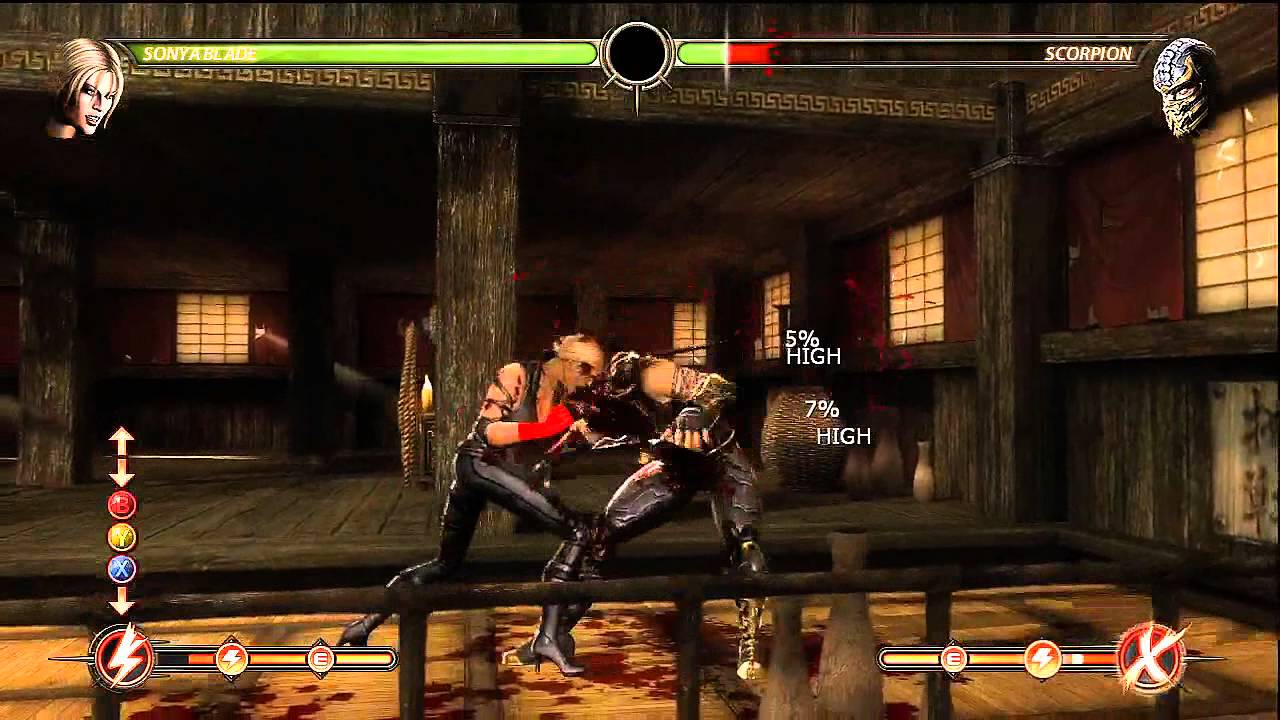 MK9: Sonya Blade Combos w/ Tutorial