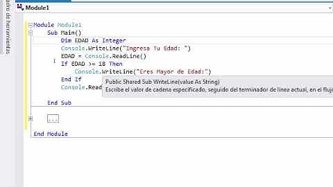 USO DE ESTRUCTURA CONDICIONAL IF ELSE EN VISUAL BASIC NET
