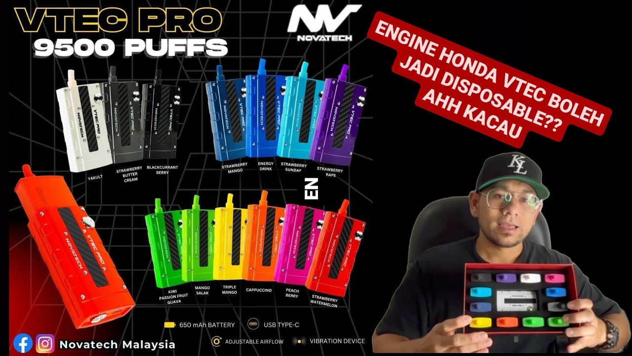 NOVATECH VTEC PRO 9500 PUFF - YouTube