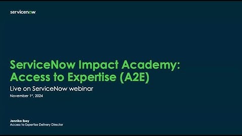 ServiceNow Impact Academy: Accelerate Your Success with Impact’s Access to Expertise