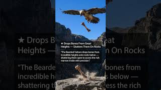 Bearded Vulture: The Bone Eater Dropping Skeletons From the Sky #shorts