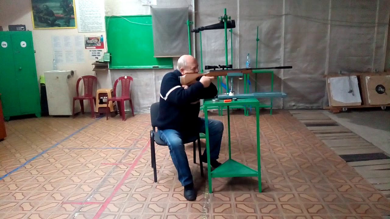 Пристрелка оптического прицела пневматической винтовки - YouTube