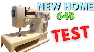 New Home 648 Heavy Duty Sewing Machine Demo