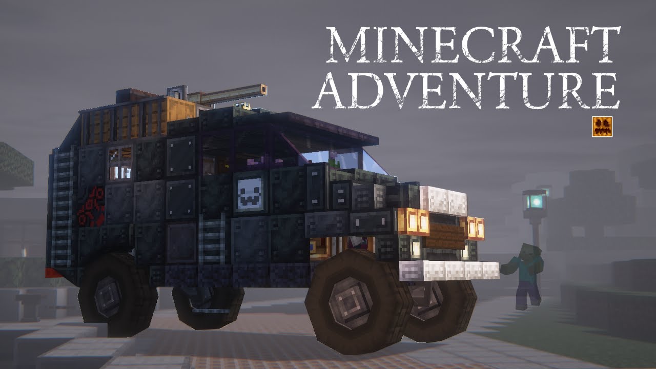 Minecraft Vehicles Track Work Another Adventure Vehicle in Minecraft. #minecraft #createmod # ...