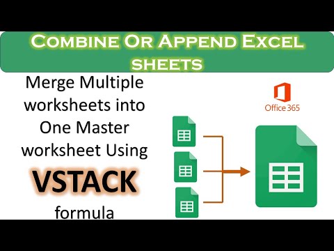 #Combine Data from Multiple Sheets in a Single Master Sheet #merge #excel_formula #Vstack