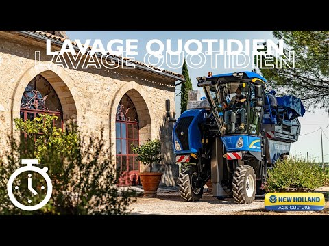 Lavage quotidien dune machine  vendanger Braud