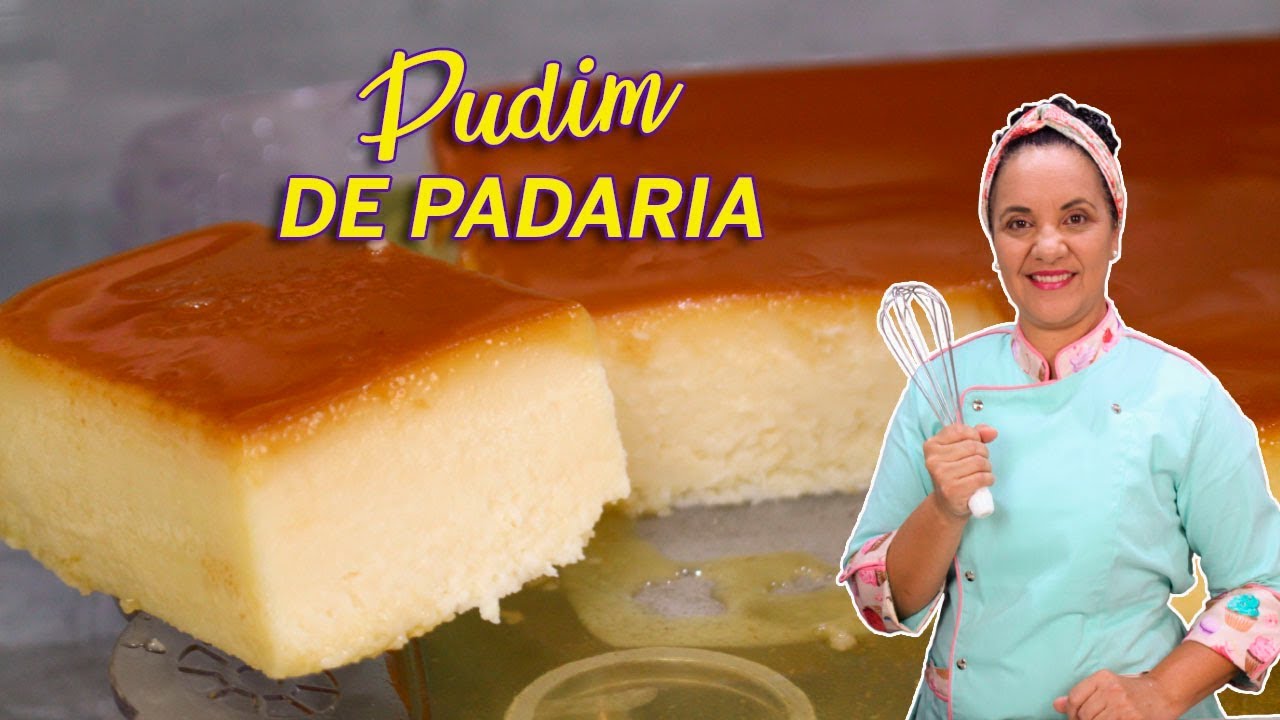 PUDIM DE PADARIA SIMPLES TAMANHO FAMILIA - CHEF LÉO OLIVEIRA