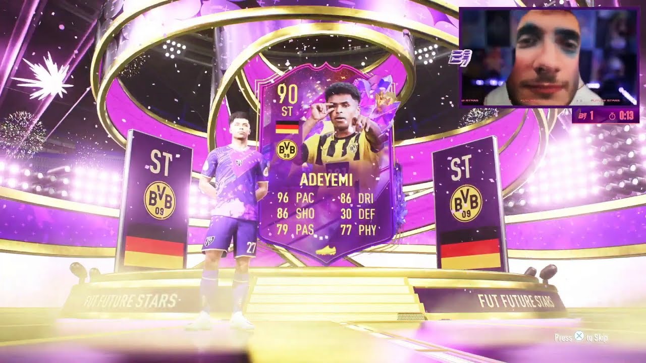 Bateson87 packs Adeyemi Future Stars YouTube