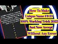 How To Make Unique Name Facebook Account 2022 || Unique Invalid Name Facebook Account 2022
