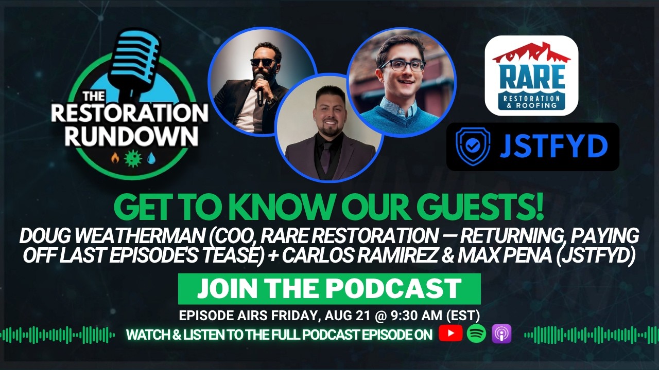 Get Ready for the next episode of the Restoration Rundown- Friday, August 21 @ 9:30 AM (EST)