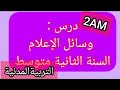 تحضير درس في التربية المدنية وسائل الإعلام السنة الثانية متوسط