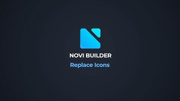 Novi HTML Visual Builder - Replace Icon