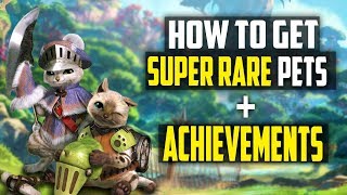 How To Get ALL SUPER RARE Pets And ACHIEVEMENTS In Monster Hunter World