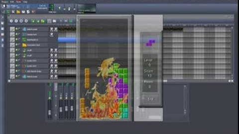 tetris techno remix. (falling bricks of death!! lmms)