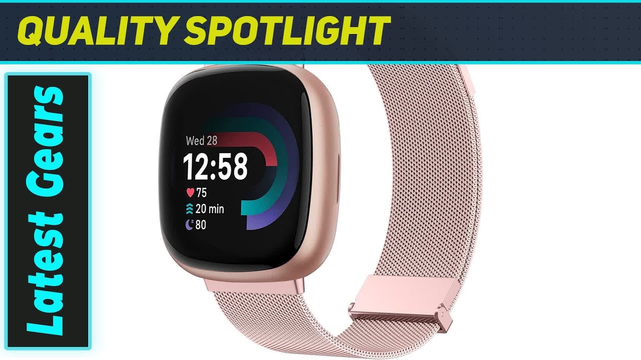 Best Metal Band for Fitbit Versa 4/Sense 2? Vanjua Rose Pink!