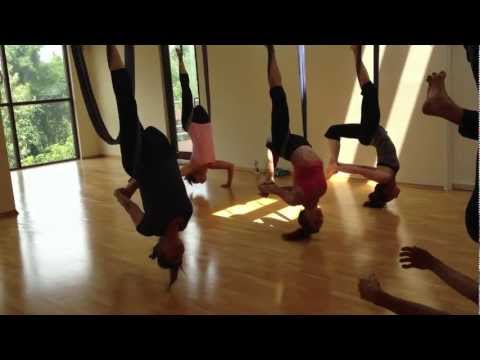 Aerial Yoga At The Triangle Shala