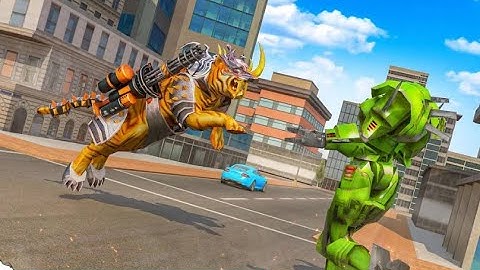 New Flying Tiger Robot | Rescue City Flying Bike Transformation Android GamePlay | By Game Crazy
