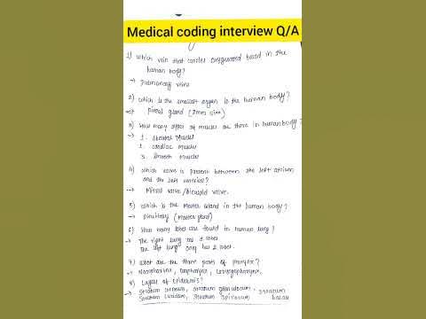 Medical coding interview questions and answers - YouTube