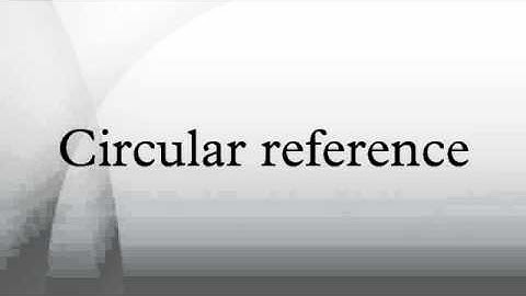 Circular reference