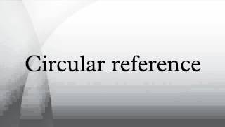 Circular reference