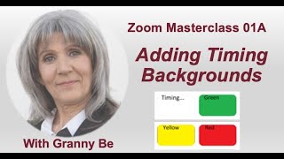 Adding Timing Backgrounds for Zoom