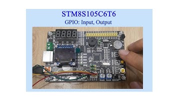 STM8S : GPIO Led & Button -Read button and change led flash type -Nhận nút nhấn và đổi kiểu chớp led
