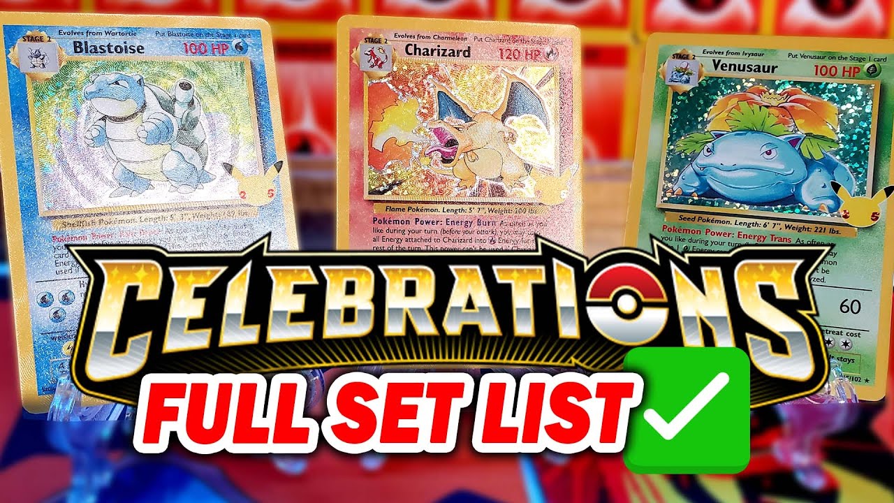 Pokemon Celebrations Card List  