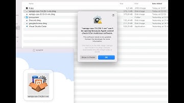 xampp can’t be opened because Apple cannot check it for malicious software