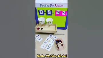 Maths Working Model || Maths TLM || Addition Machine TLM #tlm #mathsworkingmodel #mathsproject