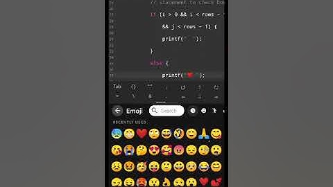 Draw the hollow square pattern  with C program by heart ❤ symbol #draw pattern #ccoding