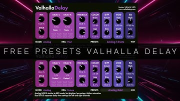 Free Presets for Valhalla Delay Vol II
