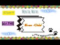 Even numbers - Odd numbers
