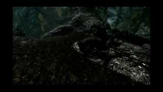 Wolf Break-dancing in skyrim