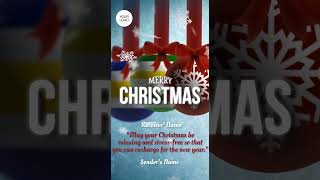 3D Merry Christmas Video eCard