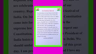 Republic Day Speech In English 2025 26 January Speech 2025 Speech On Republic Day In English