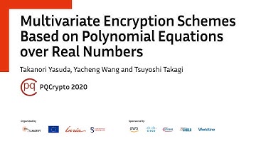PQCrypto 2020 | Multivariate Encryption Schemes... •  T. Yasuda, Y. Wang, T. Takagi