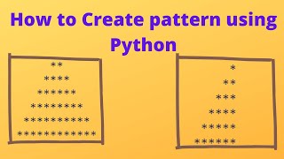 Python project for Beginners 1 : Create Pyramid Pattern using Python
