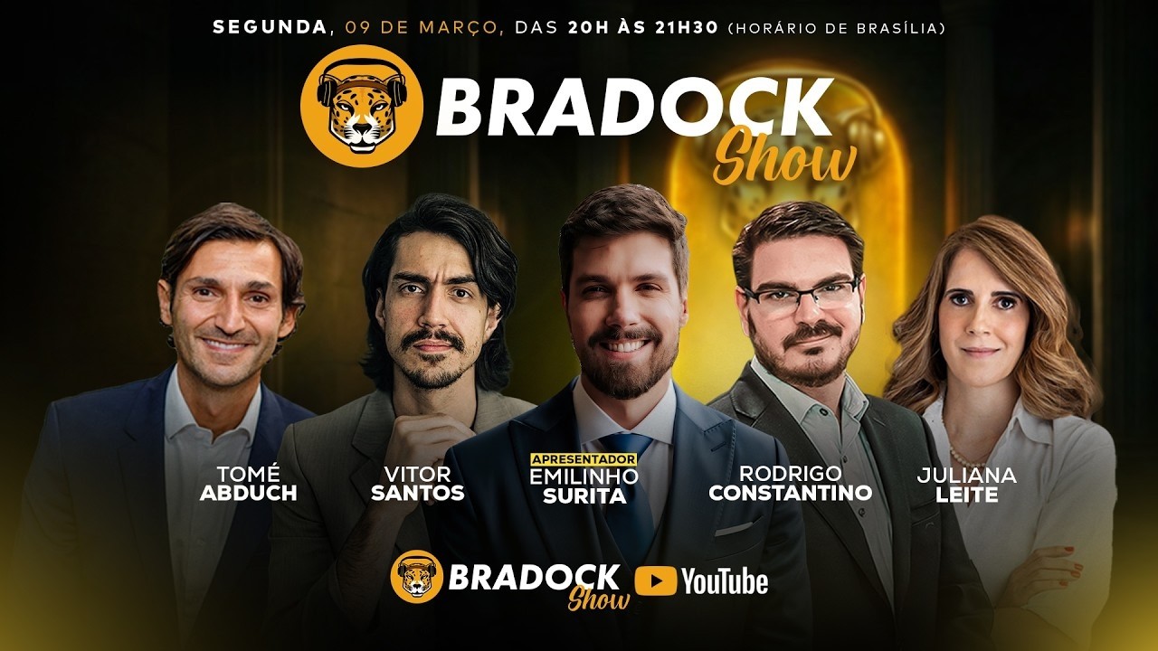 Bradock Show 09/03/26 - Emilinho Surita, Consta, Ju Leite, Vitor Santos e Dep. Tomé Abduch
