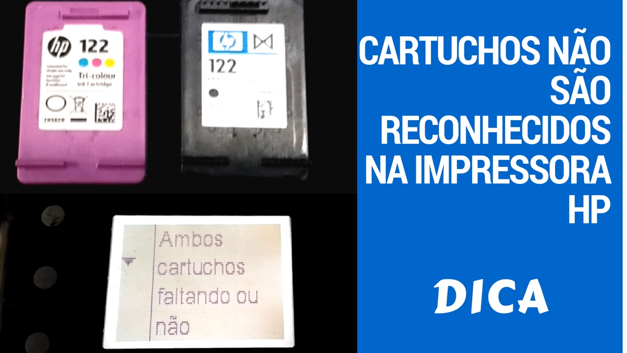Cartucho não reconhece na impressora HP - dica - YouTube